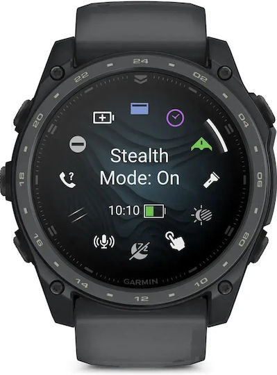 Garmin Tactix 8 AMOLED Cerakote Titanium 51mm Водоустойчив Смарт часовник с Пулсомер (Slate Gray)