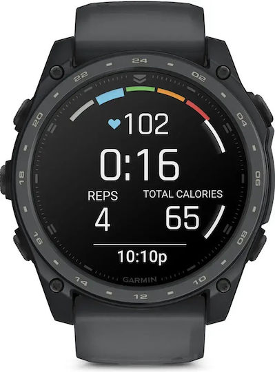Garmin Tactix 8 AMOLED Cerakote Titanium 51mm Водоустойчив Смарт часовник с Пулсомер (Slate Gray)