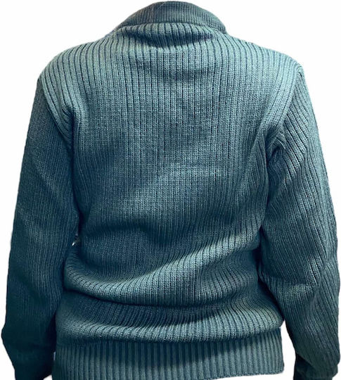 AETOS Langärmeliges Militärbluse Pullover in Khaki