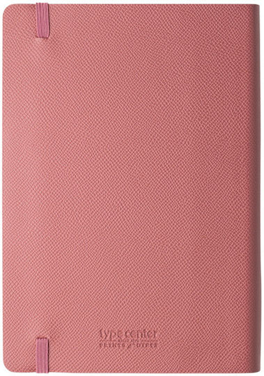Type Center Ημερήσια Ατζέντα A5 2027 Ροζ Δερμάτινη 14x20.5εκ. (με Προσωποποίηση)