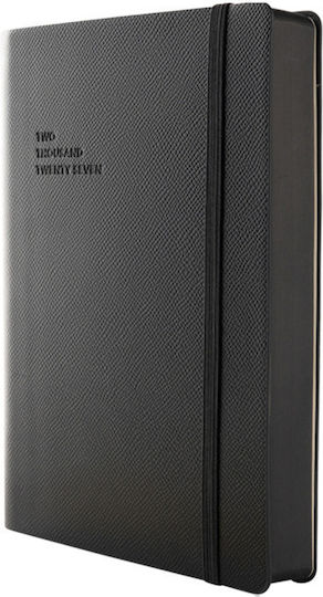 Type Center Daily Agenda A5 2027 Black Leather 14x20.5cm (with Personalization)