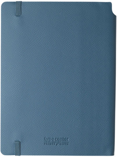 Type Center Εβδομαδιαία Ατζέντα A5 2027 Μπλε Δερμάτινη 14x20.5εκ. (με Προσωποποίηση)