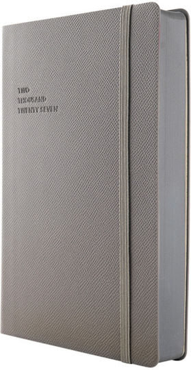 Type Center Ημερήσια Ατζέντα A5 2027 Γκρι Δερμάτινη 14x20.5εκ. (με Προσωποποίηση)