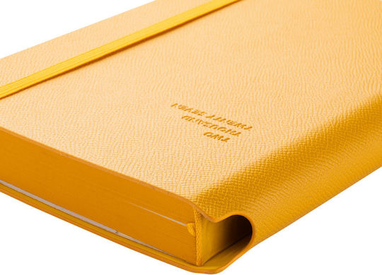 Type Center Daily Agenda A5 2027 Yellow Leather 14x20.5cm (with Personalization)