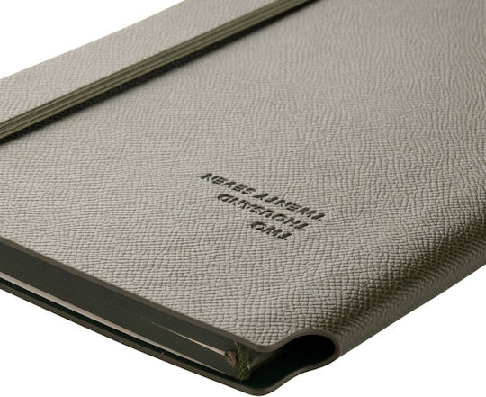 Type Center Weekly Agenda A5 2027 Khaki Leather 14x20.5cm (with Personalization)