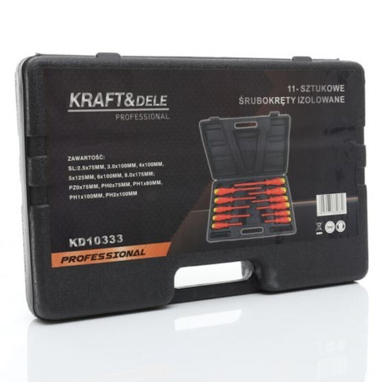 Kraft & Dele Πένσα Απογύμνωσης Καλωδίων με Μήκος 160mm 11τμχ