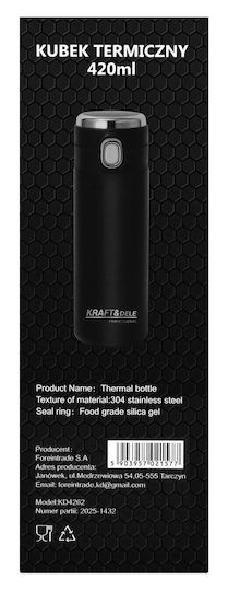 Kraft & Dele Stainless Steel Thermos Cup 420ml Kd4262