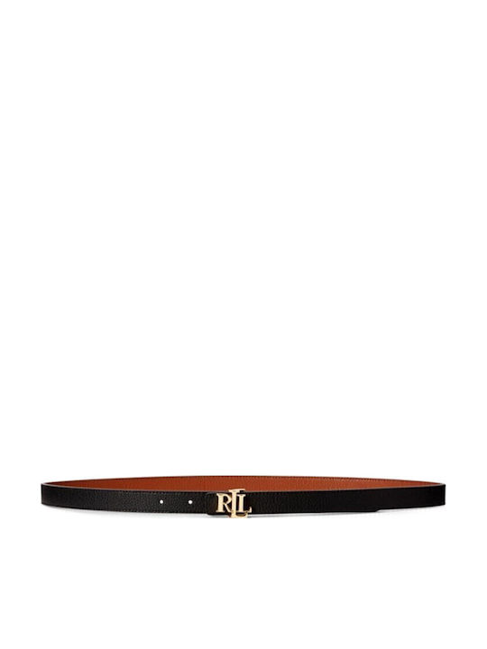 Δερμάτινη Γυναικεία Ζώνη Black/Tan