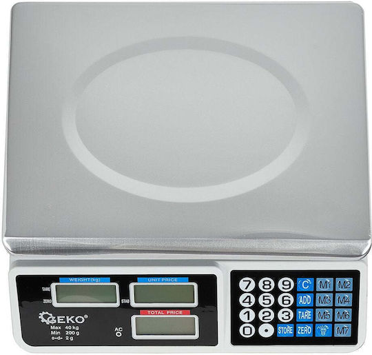 Geko Cântar Electronic Profesional de Precizie cu Capacitate de Cântărire 40kg și Precizie 2gr