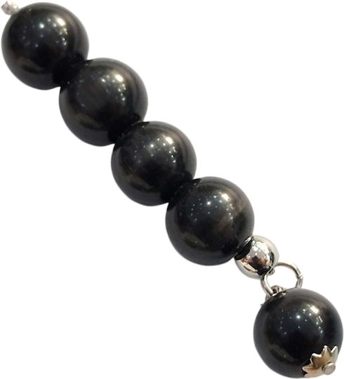 Kalliopi Silver Begleri mit 10 Perlen aus Onyx Länge 24cm
