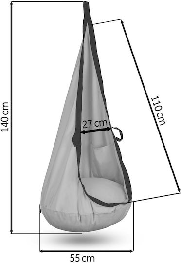 NEO Sport Κούνια Κρεμαστή Cocoon Γκρι