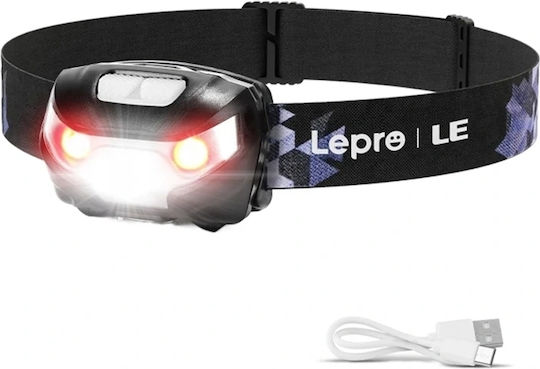 Lepro Lanternă Reîncărcabilă De Cap LED IPX4 Cu Luminozitate Maximă 300lm