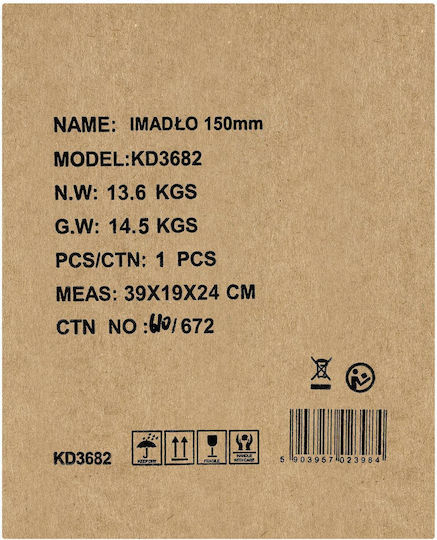 Kraft & Dele Въртяща се менгеме с максимално отваряне 150mm