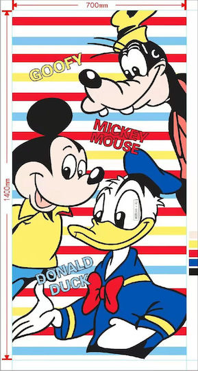 Детска Плажна Кърпа 100 Микрофибър 70x140 Mickey Paidtowel-04