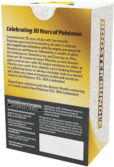 Pokemon Booster Bundle (6 Packs) 30th Celebration