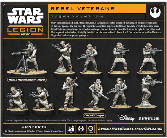 Star Wars Legion 2.0 Разширение за настолна игра Rebel Veterans Английска версия 841333134617