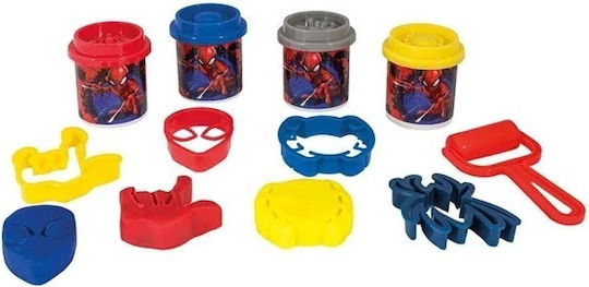 Spiderman Set De Aluat De Modelare Plasticină Spiderman Cu 4 Culori Pentru 3+ Ani