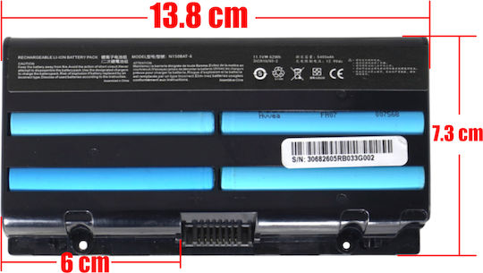 11.1v Baterie Compatibilă pentru Turbo-X Turbo-x Clevo N150 N150sd N150rd N170rd Sager Schenker Xmg A505 Np7155 Np7170 cu 5400mAh