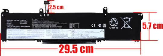Съвместима Батерия за Lenovo ThinkPad Lenovo Thinkpad P14s Gen 5 21g2 21g3 P16s Gen 3 21ks 21kt с 6460mAh