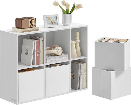 Bibliotecă Albă 83x27x92cm