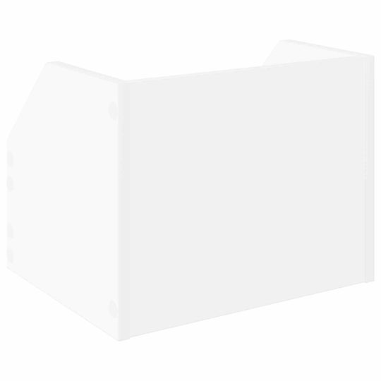 vidaXL Мебел Hi-Fi Бял 30x38x29cm