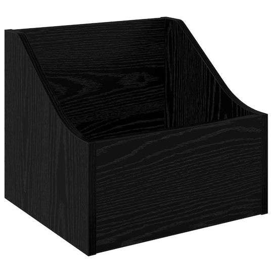 vidaXL Мебел Hi-Fi Черен 33x37x32cm