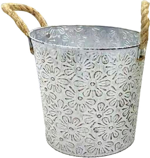 HOMie Metal Plant Pot Red 18x18x17cm