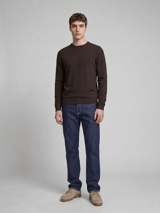 Polo Long Sleeve Brown Sweater