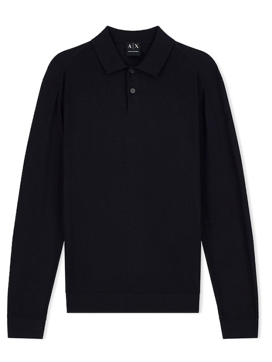 Herrenblusen Polo Pullover Schwarz