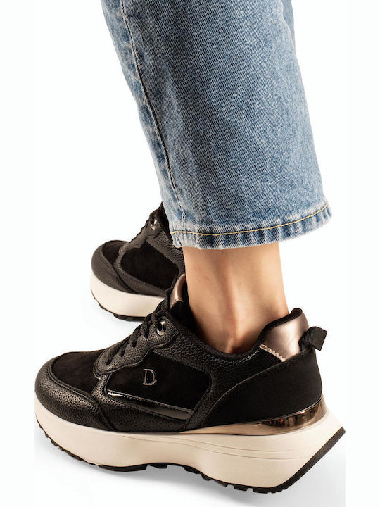 Adidași Flatform Pentru Femei Negri
