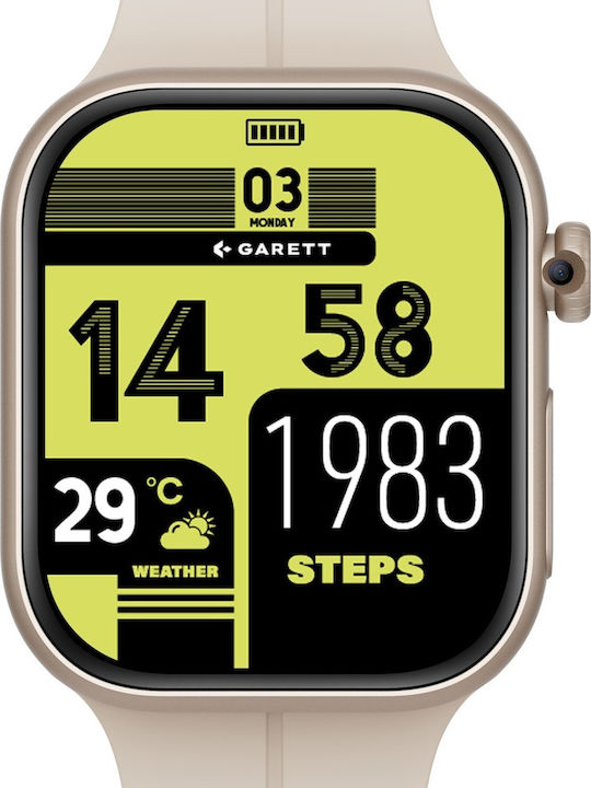 Garett Kinder-Smartwatch 4G mit GPS und Kamera Silber