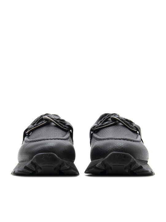 Hispanitas Leather Women's Loafers in Black Colour