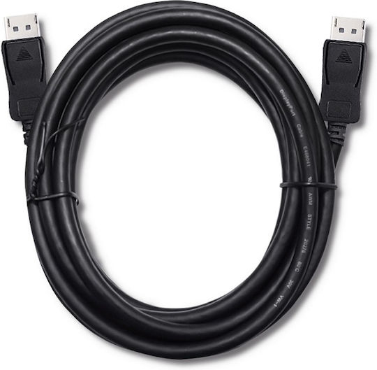 Qoltec 50468 DisplayPort-Kabel männlich - DisplayPort männlich 3m Schwarz