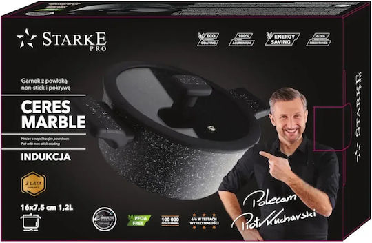 Starke Pro Βαθιά Κατσαρόλα από Αλουμίνιο 1.2lt