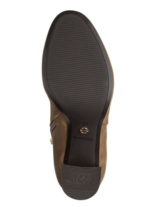Suede Stiefeletten Damen Braun