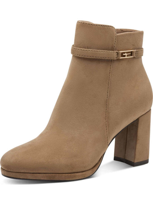 Suede Stiefeletten Damen Braun