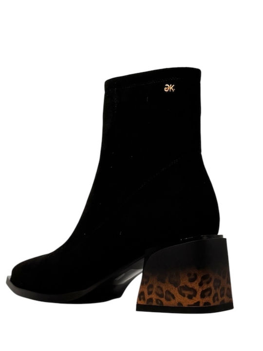 Suede Women's Ankle Boots Black