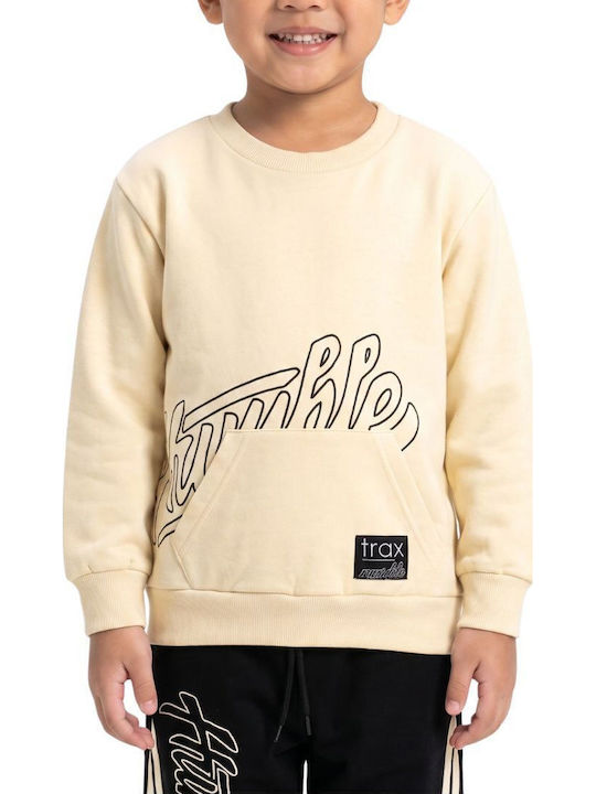 Trax Kinder Jogginganzug-Set mit Sweatshirt in Ecru, 2-teilig Trax Kinder Jogginganzug-Set mit Sweatshirt in Ecru, 2-teilig