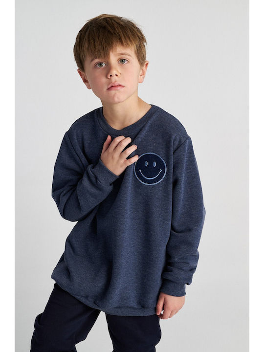 Kids Sweatpants Set With Blue Top