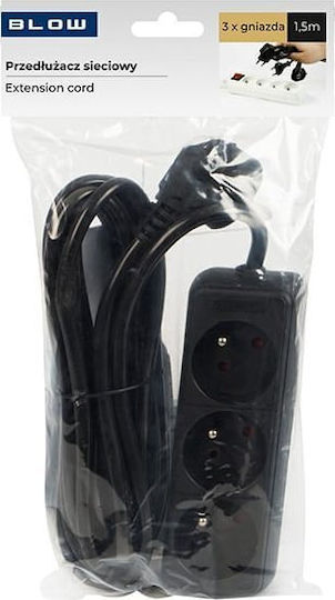 Blow Power Strip 3 Sockets with Cable 1.5m