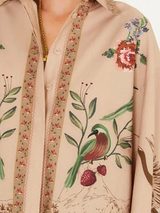Long Sleeve Women's Shirt Soft Pink