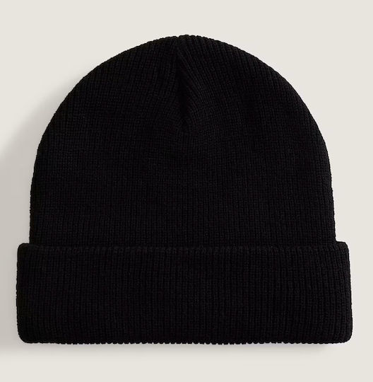 Beanie Unisex Knitted Beanie in Black Colour