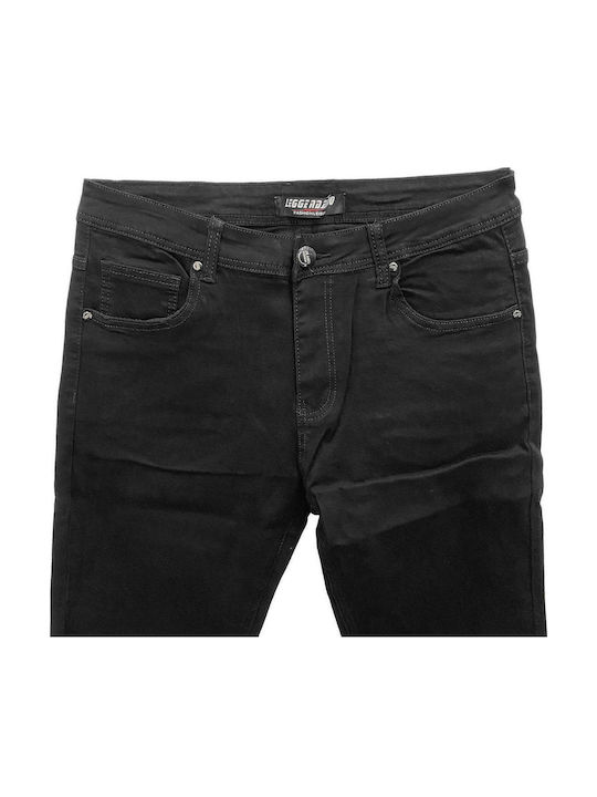 Men's Elastic Black Jeans Pants