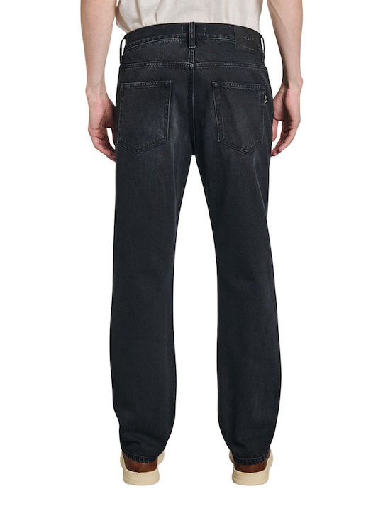 Martin Herren Jeanshose Regulär Fit Schwarz