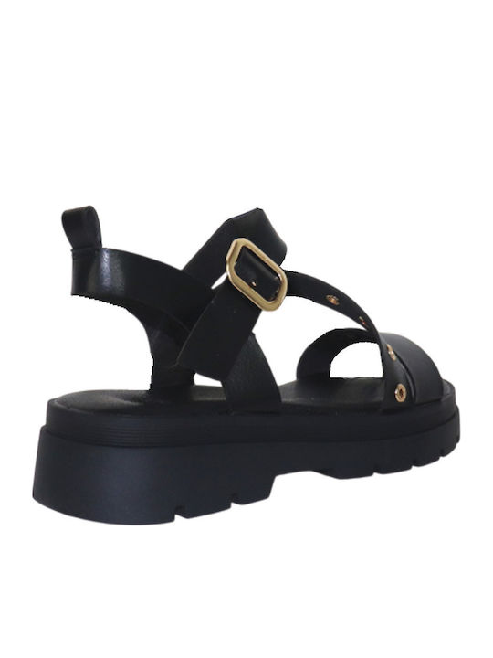 Дамски Сандали Flatforms Черни