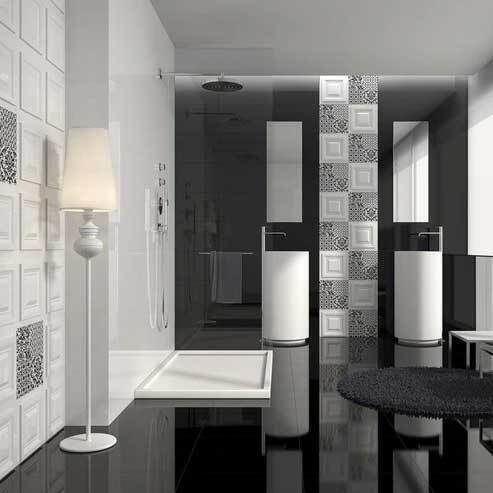 PPZ Piesă Ceramică De Podea Interior Finisaj Lucios 60x60cm Negru