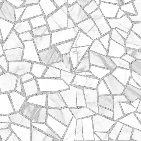 PPZ Rockmobi60120 Interior Floor Tile Glossy 120x60cm White