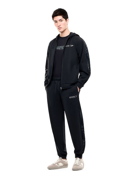 Herren-Sweatpants mit Gummizug Schwarz