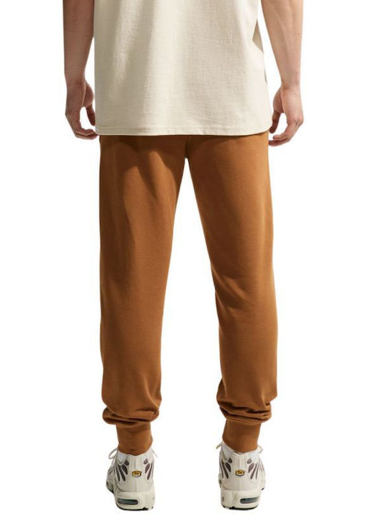 Herren-Sweatpants mit Gummizug Braun