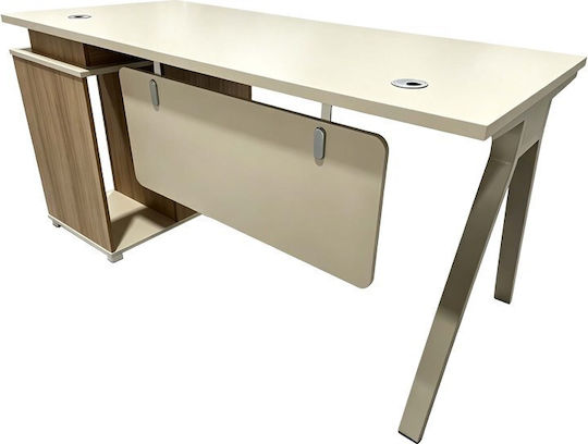 Birou Profesional Spark Din Lemn Oak-Bej 120x60x75cm